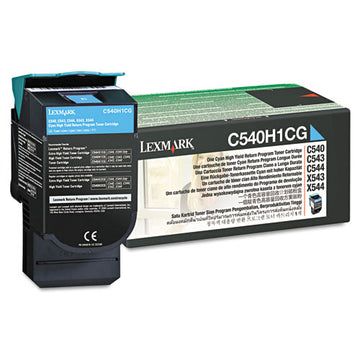 Lexmark™ C540a1cg Return Program Toner, 1,000 Page-yield, Cyan freeshipping - TVN Wholesale